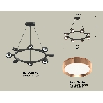 Светильник Ambrella light XB9198153/8 SBK/PPG черный песок/золото розовое полированное GX53 (C9198, N8126), фото3