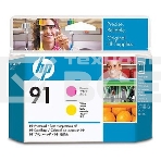 Картридж струйный HP №91 C9461A пурпурный/желтый печатающая головка для HP DJ Z6100, фото 1