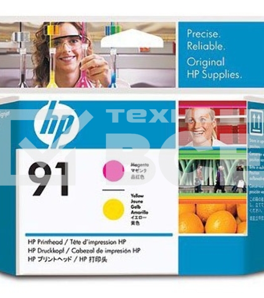Картридж струйный HP №91 C9461A пурпурный/желтый печатающая головка для HP DJ Z6100