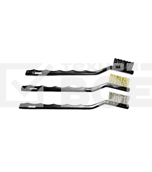 Кордщетка ручная FIT 38453набор 3шт (сталь/нейлон/латунь)