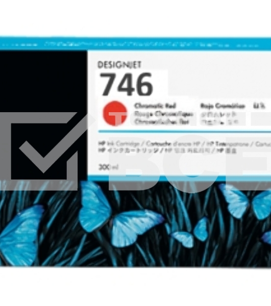 Картридж струйный HP 746 300-ml хроматический красный Ink Cartridge