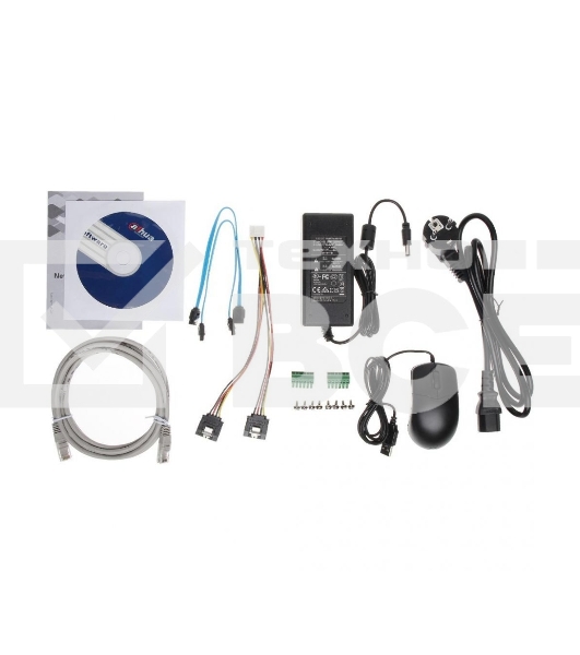 Видеорегистратор 16-канальный IP, Запись: H.265/H.264/MJPEG/MPEG4, до 12Мп, до 320Mb/s; Видеовыходы: 1 HDMI, 1 VGA; Сеть: 1 RJ-45 port (10/100Mbps); Хранение: Raid 0/1/5/6/10, 2 SATA HDD до 12TB, eSATA; Интерфейсы: 2 xUSB, RS-232; 1U; Onvif 2.4 16CH 2 HDD 1U 4K H.265 Network Video Recorder