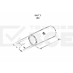 Соединительная гильза L-21 мм 10 мм² (ГМЛ (DIN) 10) Rexant, фото2