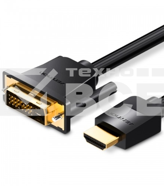 Кабель Vention HDMI 19M/DVI-D Dual link 25M - 3 м