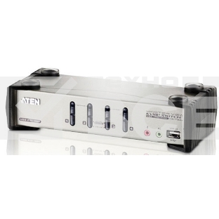 Переключатель консоли электронный, 4 порта PS/1 4 Port USB2.0 KVMP Switch with OSD