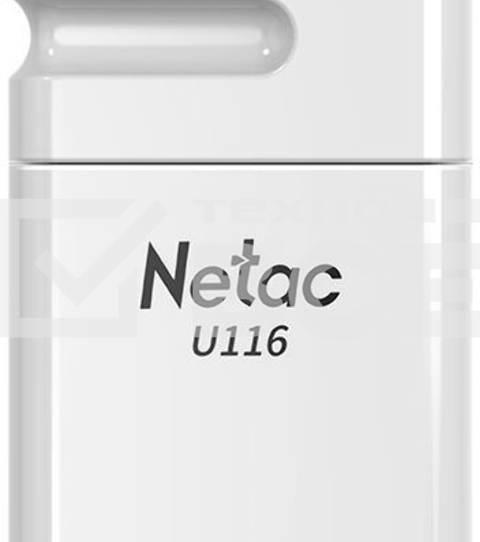 Флеш диск Netac U116 16Gb <NT03U116N-016G-30WH>, USB3.0, миниатюрная пластиковая белая