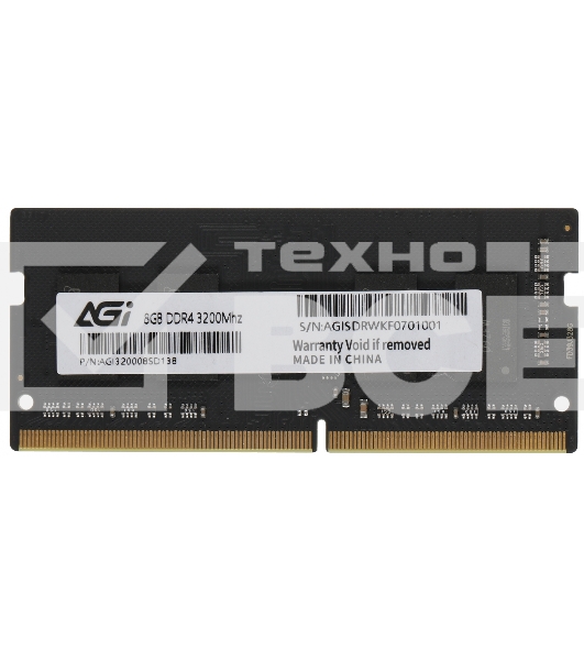 Оперативная память AGI, DDR4, 8GB (1x8GB), 3200MHz, CL22, SO-DIMM