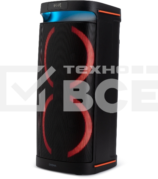 Минисистема Digma D-MC1750 черный 60Вт FM USB BT micro SD