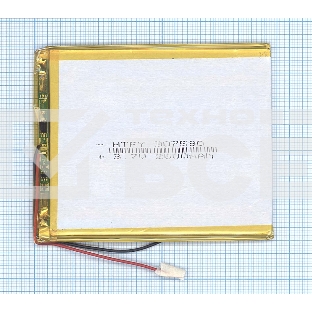 Аккумулятор Li-Pol (батарея) 3*75*90мм 2pin 3.7V/2600mAh