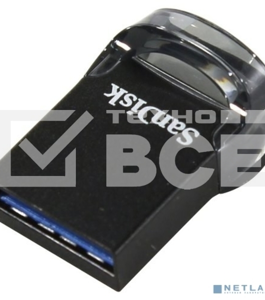 Флеш диск Sandisk 64Gb ULTRA FIT SDCZ430-064G-G46 USB3.1 черный