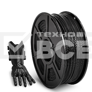 Филамент NVPRINT ABS Black для 3D печати диаметр 1.75мм  длина 330 метров  масса 1 кг