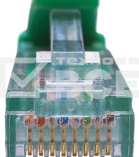 Патч-корд Suprlan 10-0158 UTP RJ-45 вил.-вилка RJ-45 кат.5E 2м зеленый LSZH 24AWG