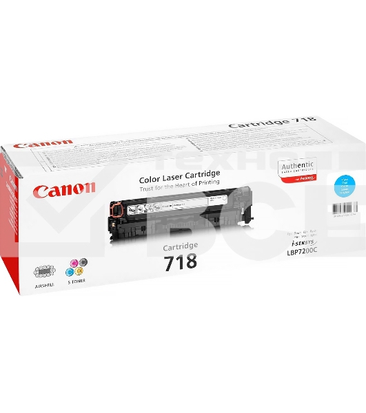 Картридж лазерный Canon Cartridge 718C (2661B002) голубой (2900 стр.) для Canon LBP7200/MF8330/8350
