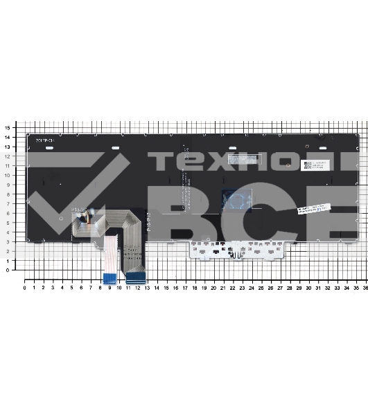 Клавиатура для ноутбука Lenovo Thinkpad P17 Gen 1 черная