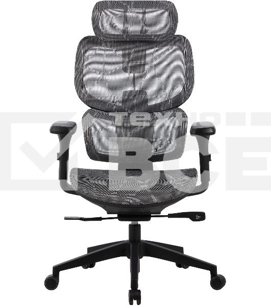 Кресло компьютерное Cactus CS-MC555-GY черный/серый, сетка