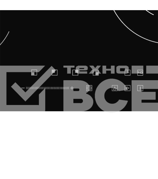 Встраиваемая варочная панель MHE 6022 электрическая, 60 см, 4 конфорки, черный цвет