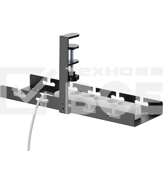 Кабель-канал Cactus CS-CM-400-1BK для столов 40x12.9x19см черный