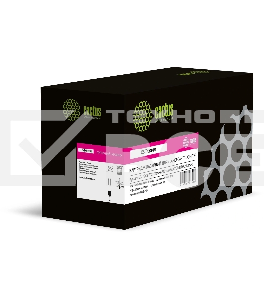 Картридж лазерный Cactus CS-TK5480M пурпурный (1250стр.) для Kyocera ECOSYS PA2101cx/PA2101cwx/MA2101cfx/MA2101cwfx с чипом