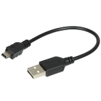Кабель Rexant Шнур mini USB (male) - USB-A (male) 0.2M черный, фото4