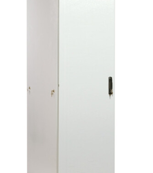 Шкаф коммутационный ЦМО ШТК-М-42.6.10-3ААА 42U 600x1020 мм пер. дв. металл задн. дв. стал. лист 2 бок. пан. направл. под закл. гайки 550 кг серый
