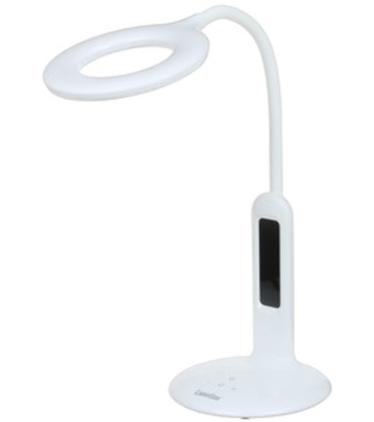 Светильник настольный Camelion KD-313 C01 белый 230V 60W, E27 13639