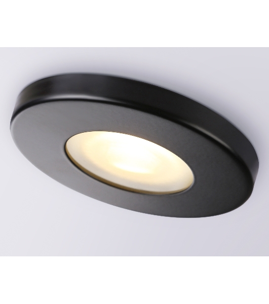 Светильник Ambrella light TN1181 BK черный IP44 GU5.3 D85*34
