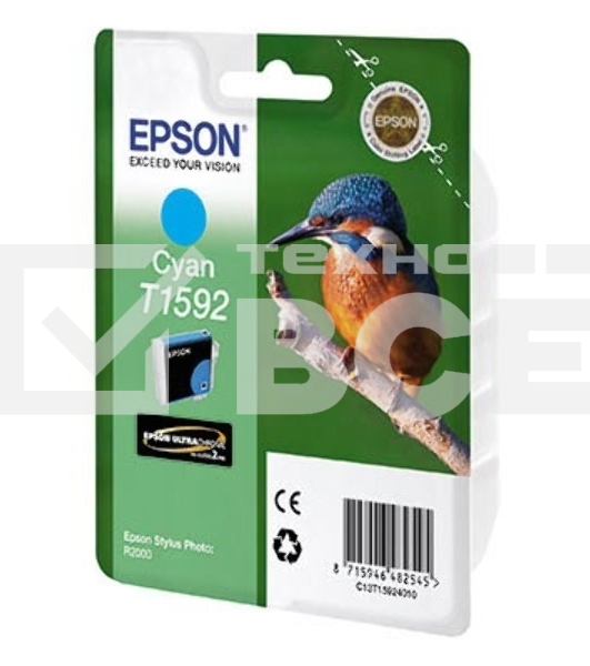 Картридж струйный Epson C13T15924010 голубой (850 стр) для Epson St Ph R2000