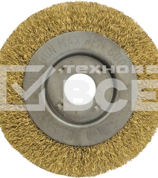 Кордщетка FIT 39065колесо желтая 125мм