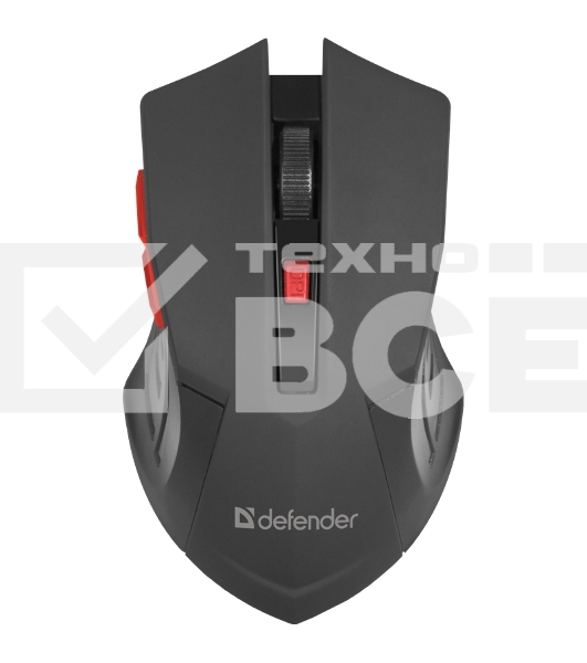 Мышь беспроводная Defender Accura MM-275 красный, 1600 dpi, радиоканал, USB, кнопки - 6