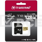 Флеш карта microSD 128GB Transcend microSDXC Ultimate UHS-I U3, V30, (SD адаптер), MLC, фото4