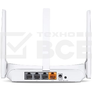 Роутер Mercusys MW306R 300 Mbps Multi-Mode Wireless N Router, 3 × Fixed External Antennas, 3× 10/100 LAN Port, 1× 10/100 WAN Port, 4 in 1- Access Point/Router/Range extender/WISP Mode, WPS/Reset Button, Parental Controls, Guest Network