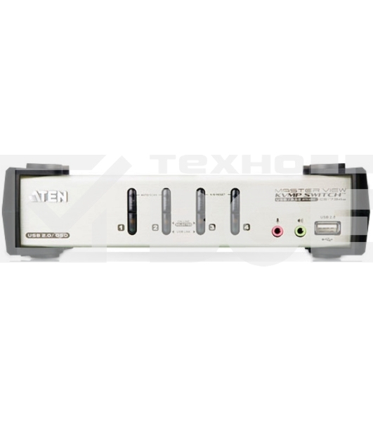Переключатель консоли электронный, 4 порта PS/1 4 Port USB2.0 KVMP Switch with OSD