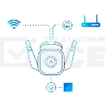 Видеокамера IP TP-Link Tapo C310 White 3MP indoor & outdoor IP camera, 30m Night Vision, IP66 dust & waterproof, Motion Detection and Notification, 2-way Audio, supports Micro SD card storage, easy setup with APP, фото15