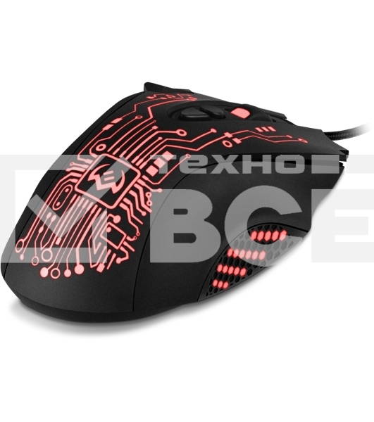 Мышь проводная SVEN RX-G715 черный, 3200 dpi, USB, кнопки - 8