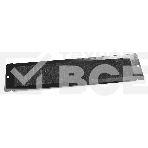Панель с щеточным кабельным вводом в пол/­потолок Hyperline TCB-TTB-RAL9004 для шкафов серии TTB, TWB, 65 мм х 293 мм (ШхД), цвет черный (RAL 9004), фото2