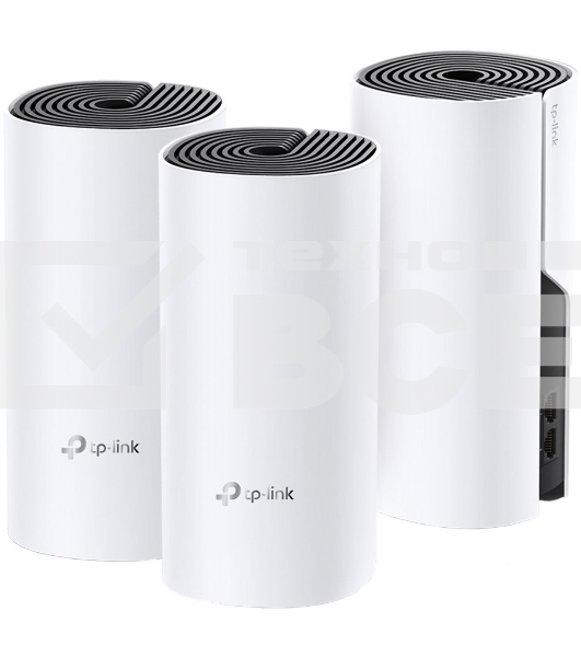 Бесшовный Mesh роутер TP-Link Deco M4 (DECO M4(3-PACK)) AC1200 10/100/1000BASE-TX (упак.:3шт)