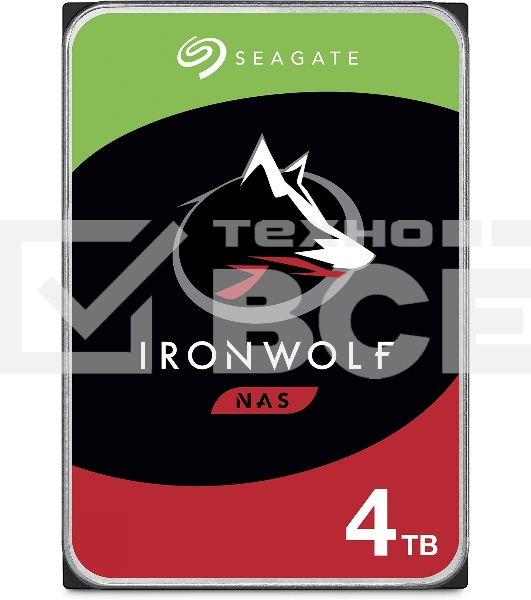 Жесткий диск Seagate 4TB Ironwolf (ST4000VN006) {SATA 6.0Gb/s, 7200 rpm, 256mb buffer, 3.5