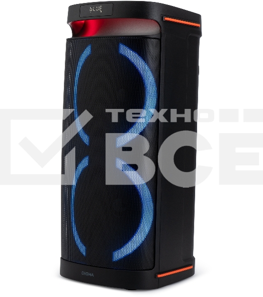 Минисистема Digma D-MC1750 черный 60Вт FM USB BT micro SD