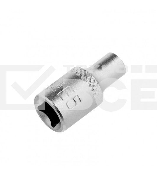 Головка торцевая 1/4, Е5, CrV Stels