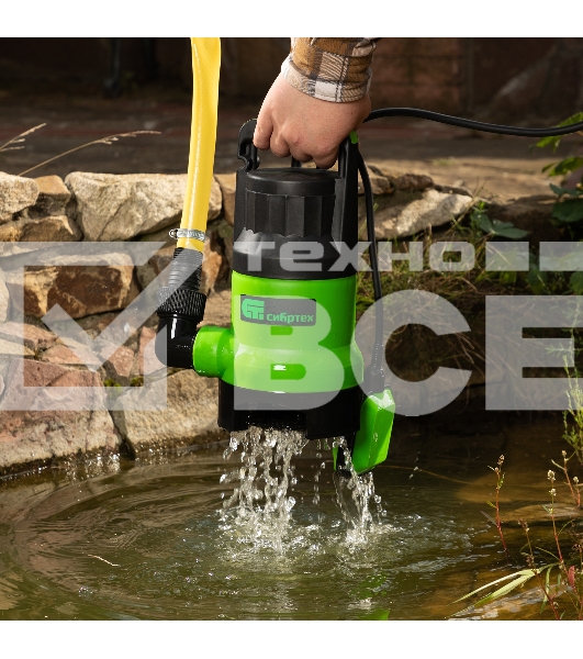 Дренажный насос Сибртех для грязной воды СДН800-35 800 Вт напор 9 м 13500 л/ч