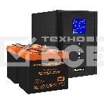 Комплект ИБП EX295989RUS + батарея 55Aч EX285652RUS 2шт (инвертор, синус, для котла) ExeGate SineTower SZ-2000.LCD.AVR.3SH.1C13.USB <2000VA/1600W, чистый синусоида, LCD дисплей, AVR, 3*Schuko+1*C13, USB, линейно-интерактивный, Black> + батарея ExeGate HRL, фото2