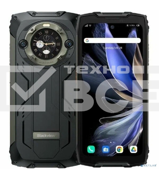 Смартфон Blackview BV9300 Pro, 12/256Gb, черный