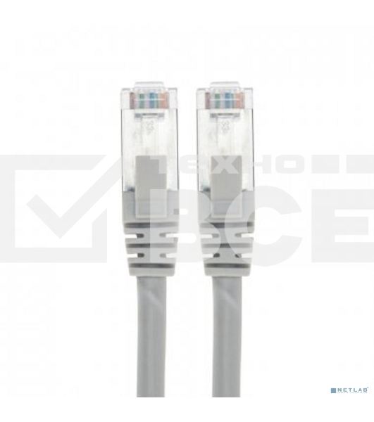 Патч-корд F/UTP REXANT категория 6, RJ45-RJ45, экранированный, 26AWG, LSZH, серый, 0.5 м
