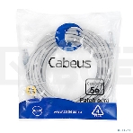 Патч-корд Cabeus PC-UTP-RJ45-Cat.5e-10m U/UTP, cat.5е, 2xRJ45/8p8c, неэкранированный, серый, PVC, 10м, фото 1