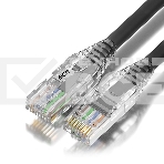 Патч-корд GCR UTP кат.6, коннектор ABS, 24 AWG, ethernet high speed 10 Гбит/с, RJ45, T568B, 2.0m, серый, фото2