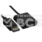 Переходник GoPower DisplayPort (m)-HDMI (f) ver.1.4 черный Premium Zip-Lock c подвесом (1/200), фото 1