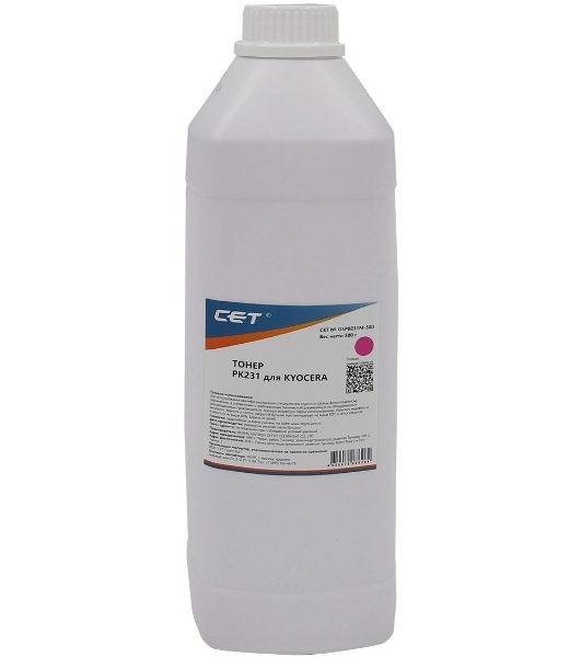 Тонер для Kyocera ECOSYS M8124cidn/8130cidn Magenta (PK231) 500г/бут, (унив.) (TK-8115M) Japan CET