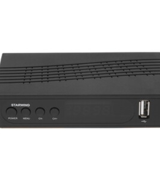 Приставка для цифрового ТВ Starwind CT-200 черный, DVB-T2, DVB-T, DVB-C, HDMI, USB 2.0 х2