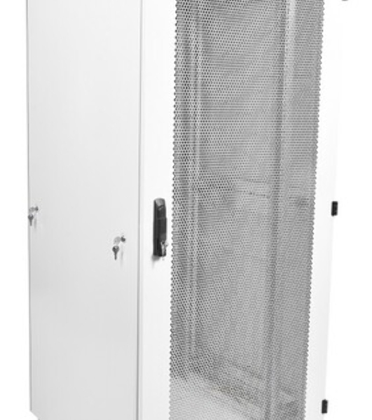 Шкаф коммутационный ЦМО ШТК-М-42.8.8-4ААА 42U 800x820 мм пер. дв. перфор. задн. дв. стал. лист 2 бок. пан. 500 кг белый