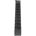 Блок розеток горизонтальный ExeGate ServerPro PDU-19H905 Al-9S-EU3, 19', 1U, Алюминий, 9 Schuko, кабель с евровилкой VDE-250V-16A-3*1.5мм2, 3 метра, черный, фото4
